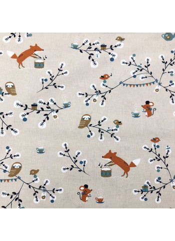 Printed cotton fabric for kids