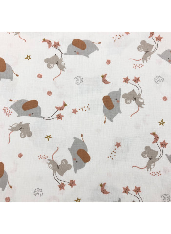 Printed cotton fabric for kids