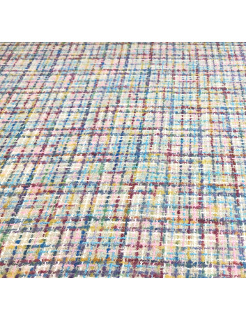 Mixed cotton tweed fabric