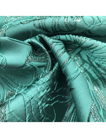 Jacquard mixed silk fabric