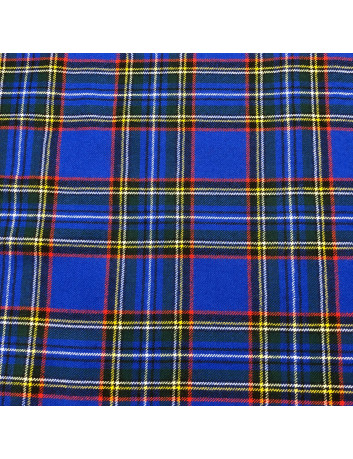 Tessuto scozzese in lana - Blu