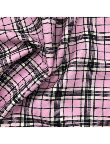 Tartan wool fabric - Light...